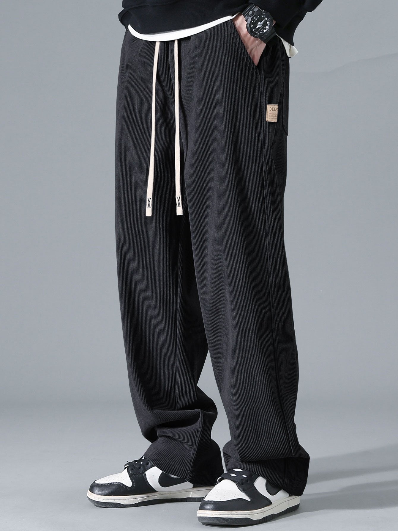 Straight Leg Corduroy Pants