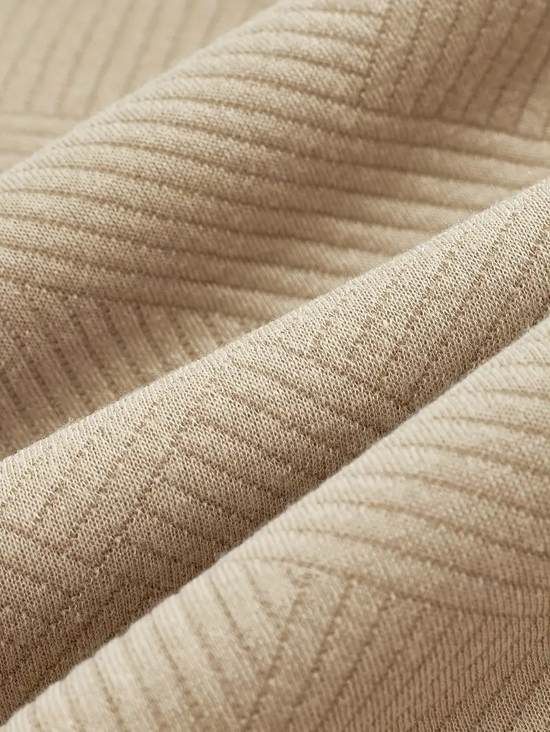 Oscar – Pull zippé vintage à motif géométrique