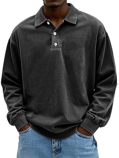 Lennart™ | Polo décontracté à manches longues pour hommes