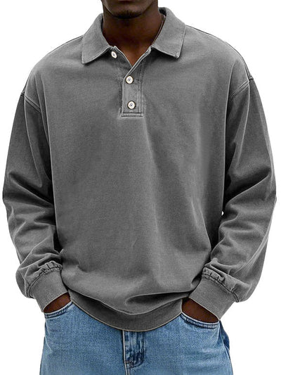 Lennart™ | Polo décontracté à manches longues pour hommes