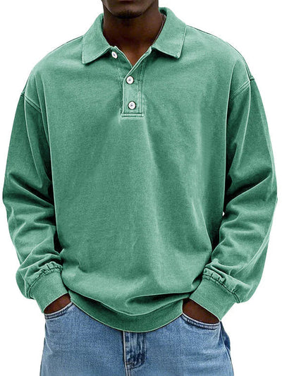 Lennart™ | Polo décontracté à manches longues pour hommes
