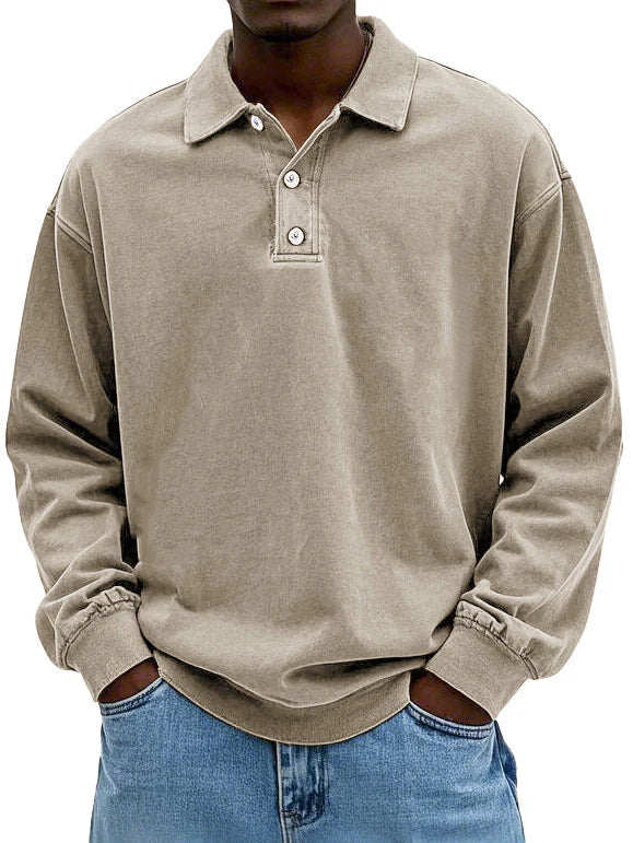 Lennart™ | Polo décontracté à manches longues pour hommes