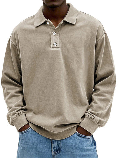 Lennart™ | Polo décontracté à manches longues pour hommes