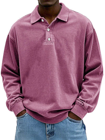 Lennart™ | Polo décontracté à manches longues pour hommes