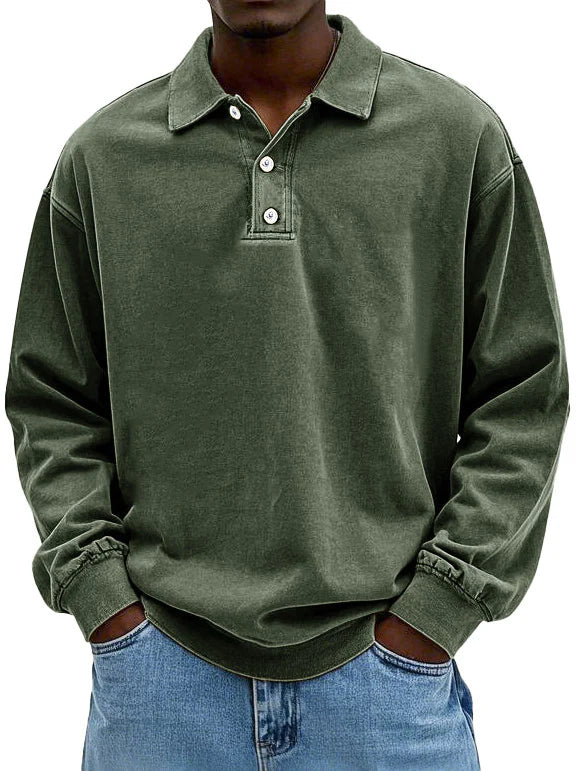 Lennart™ | Polo décontracté à manches longues pour hommes