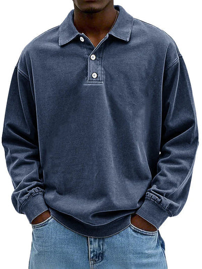 Lennart™ | Polo décontracté à manches longues pour hommes