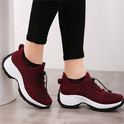 Chaussures confortables pour femmes avec support à coussin d'air pour réduire la tension du dos et des genoux