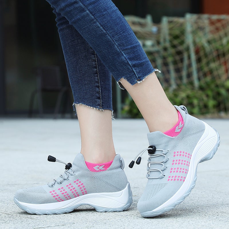 Chaussures confortables pour femmes avec support à coussin d'air pour réduire la tension du dos et des genoux