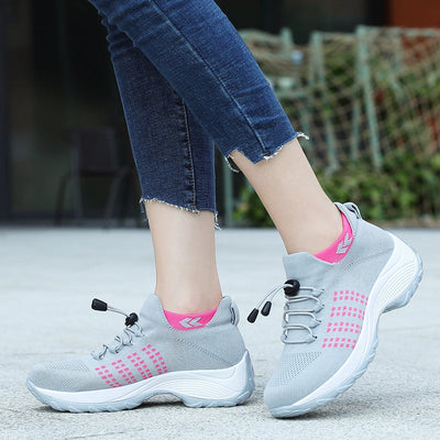 Chaussures confortables pour femmes avec support à coussin d'air pour réduire la tension du dos et des genoux