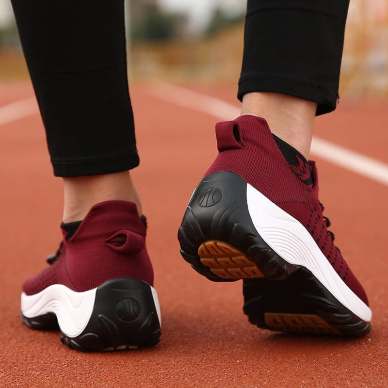 Chaussures confortables pour femmes avec support à coussin d'air pour réduire la tension du dos et des genoux