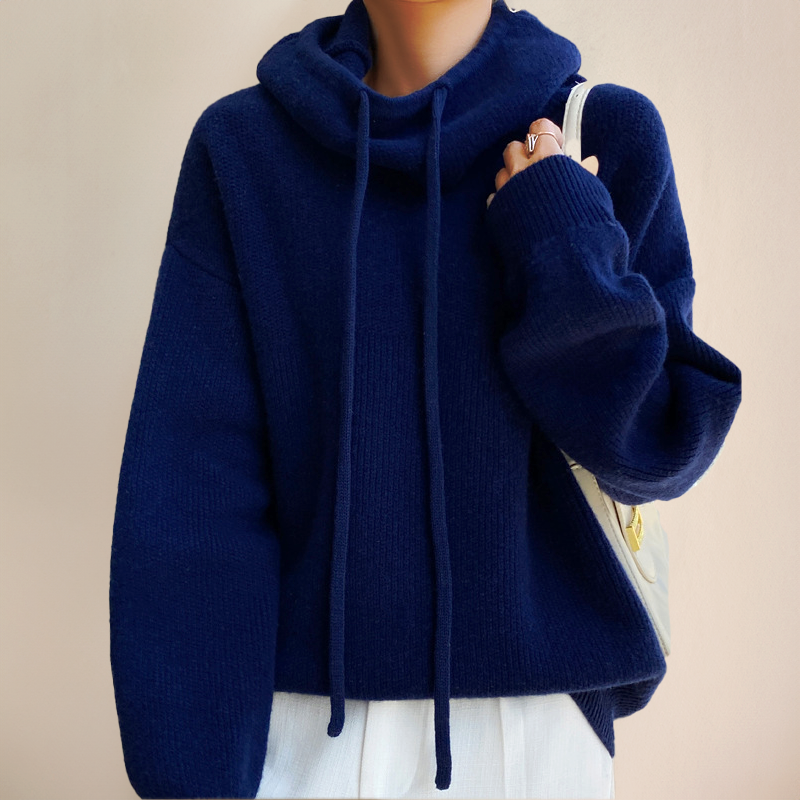 Charlotte - Pull col roulé en laine mérinos